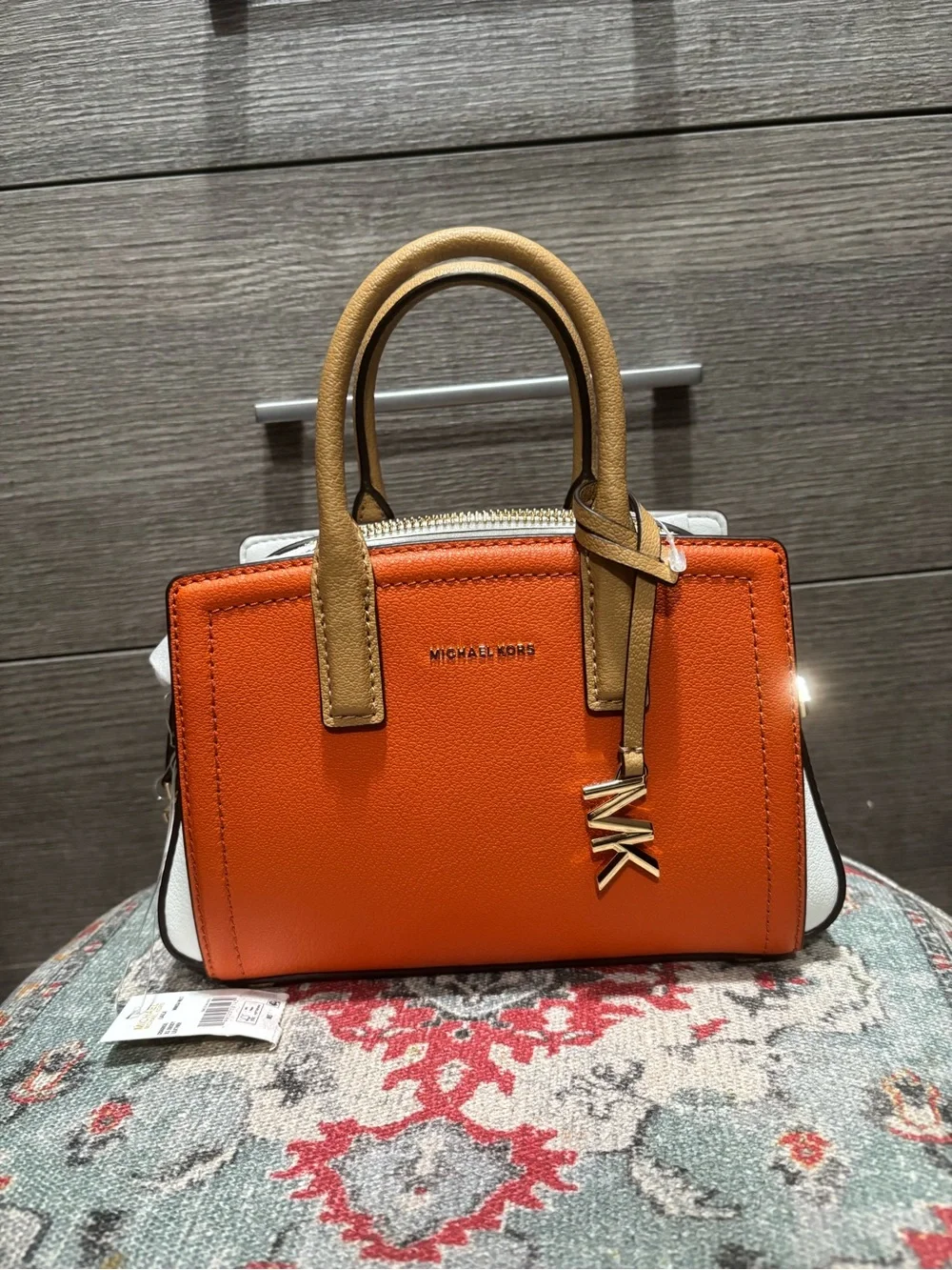 NWT Michael Kors Laila Extra-Small Leather Crossbody Bag